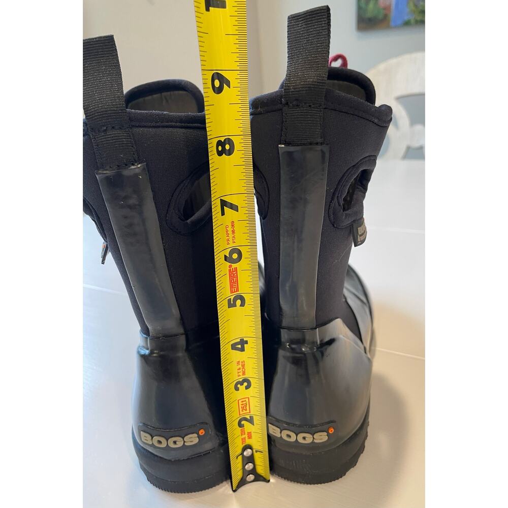 Bogs Boots Sidney Solid Black Sz 6 Waterproof Rain Snow Lace Up Outdoors - Picture 12 of 14